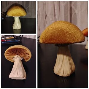 Golden Mushroom Decor
